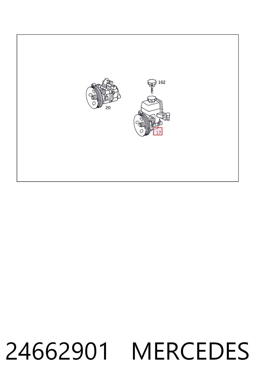24662901 Mercedes ГУР руля