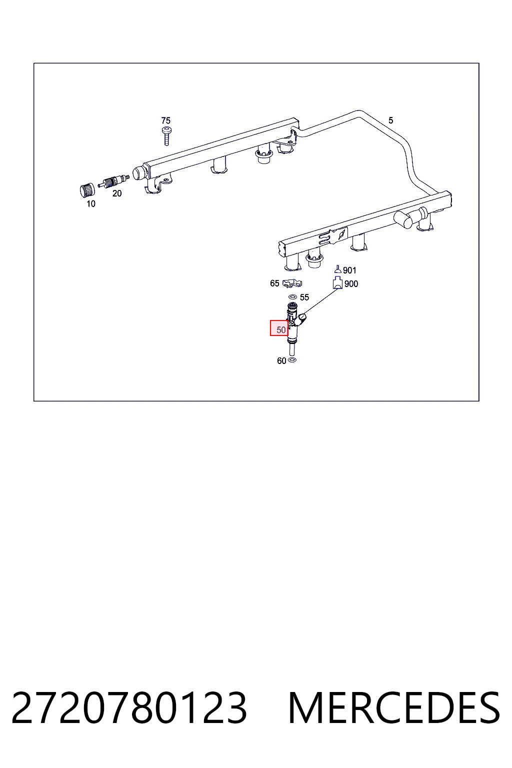Форсунка инжектора Mercedes GL внедорожник (X164) (2006 - 2012) цена, от 12.67 USD