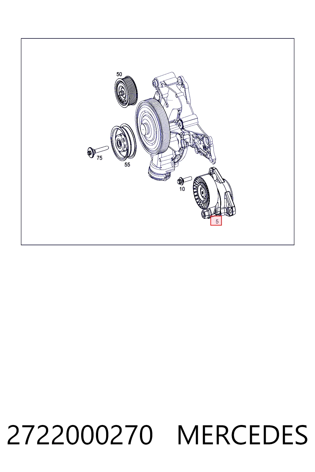2722000270 Mercedes Натяжитель клинового ремня