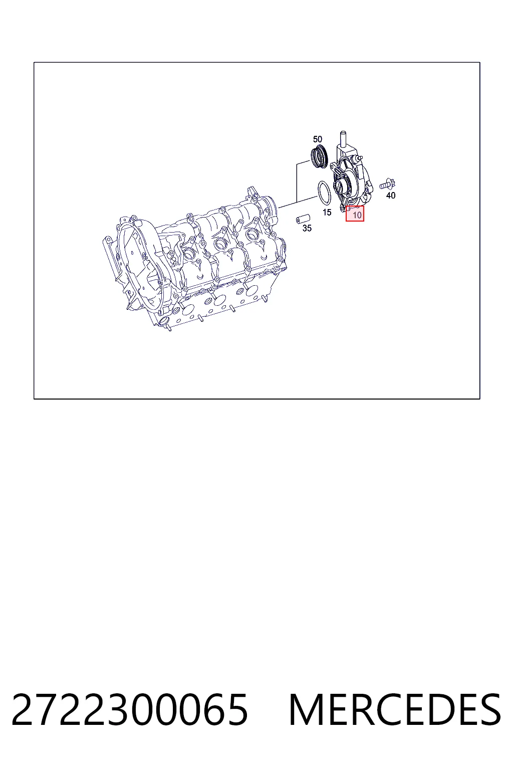2722300065 Mercedes Механический вакуумный насос