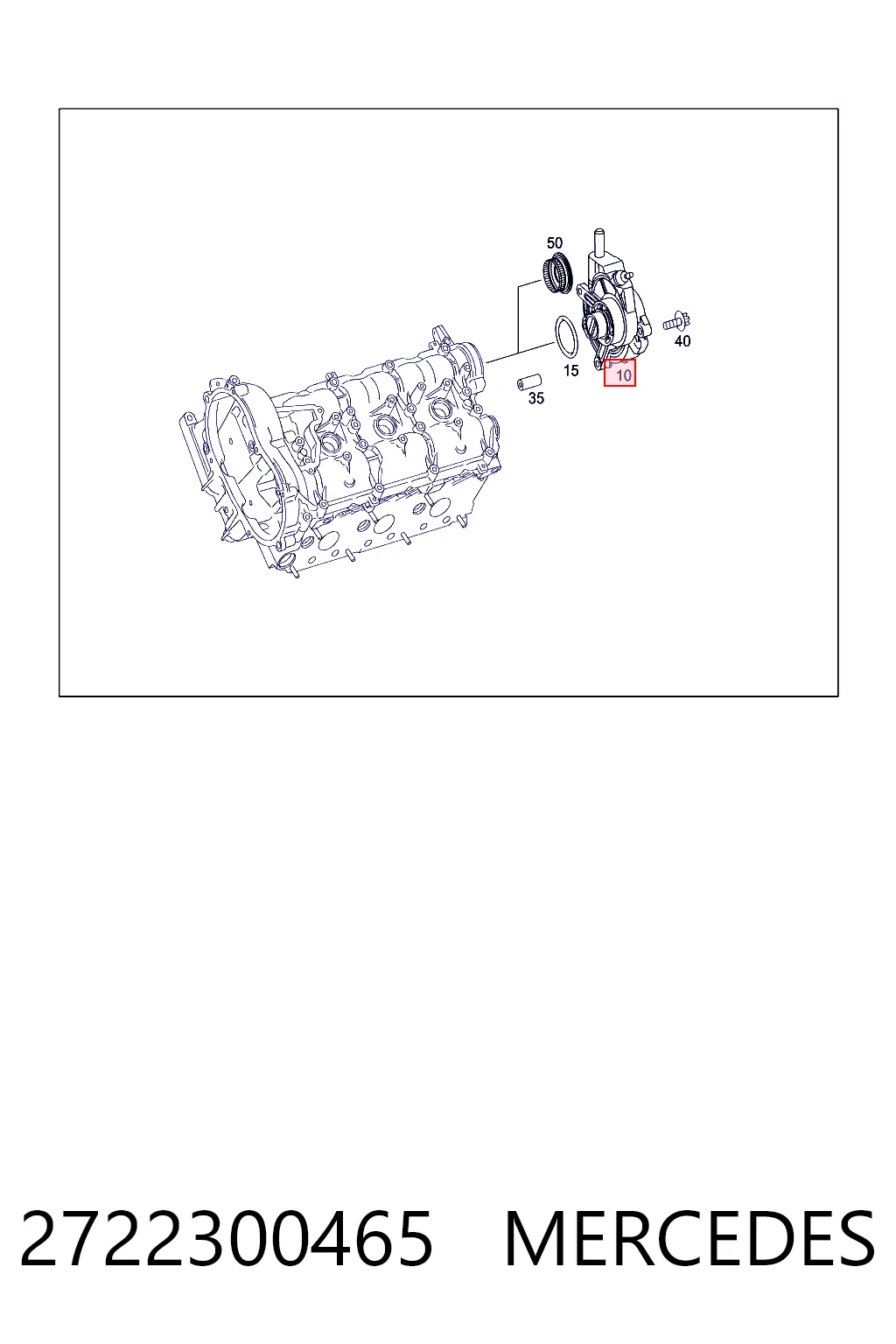 2722300465 Mercedes Механический вакуумный насос
