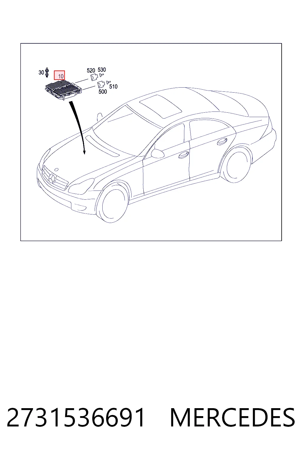 273153557987 Mercedes Мозги двигателя