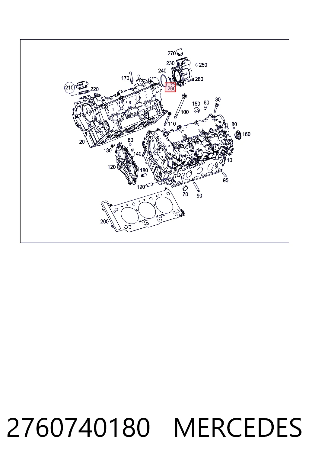 2760740180 Mercedes Ремкомплект ТНВД