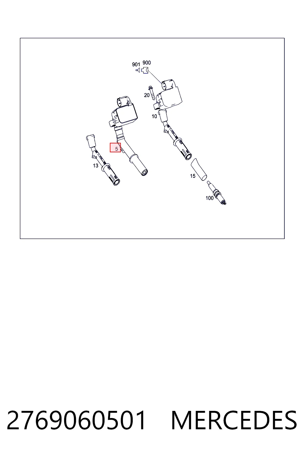 2769060501 Mercedes Катушка зажигания