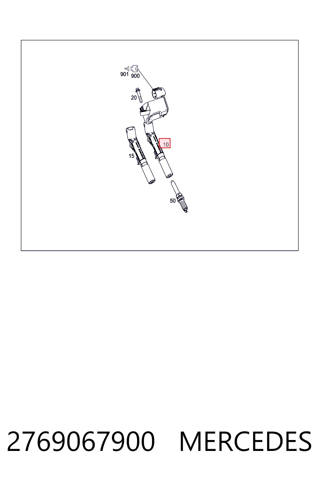 2769067900 Mercedes Катушка зажигания