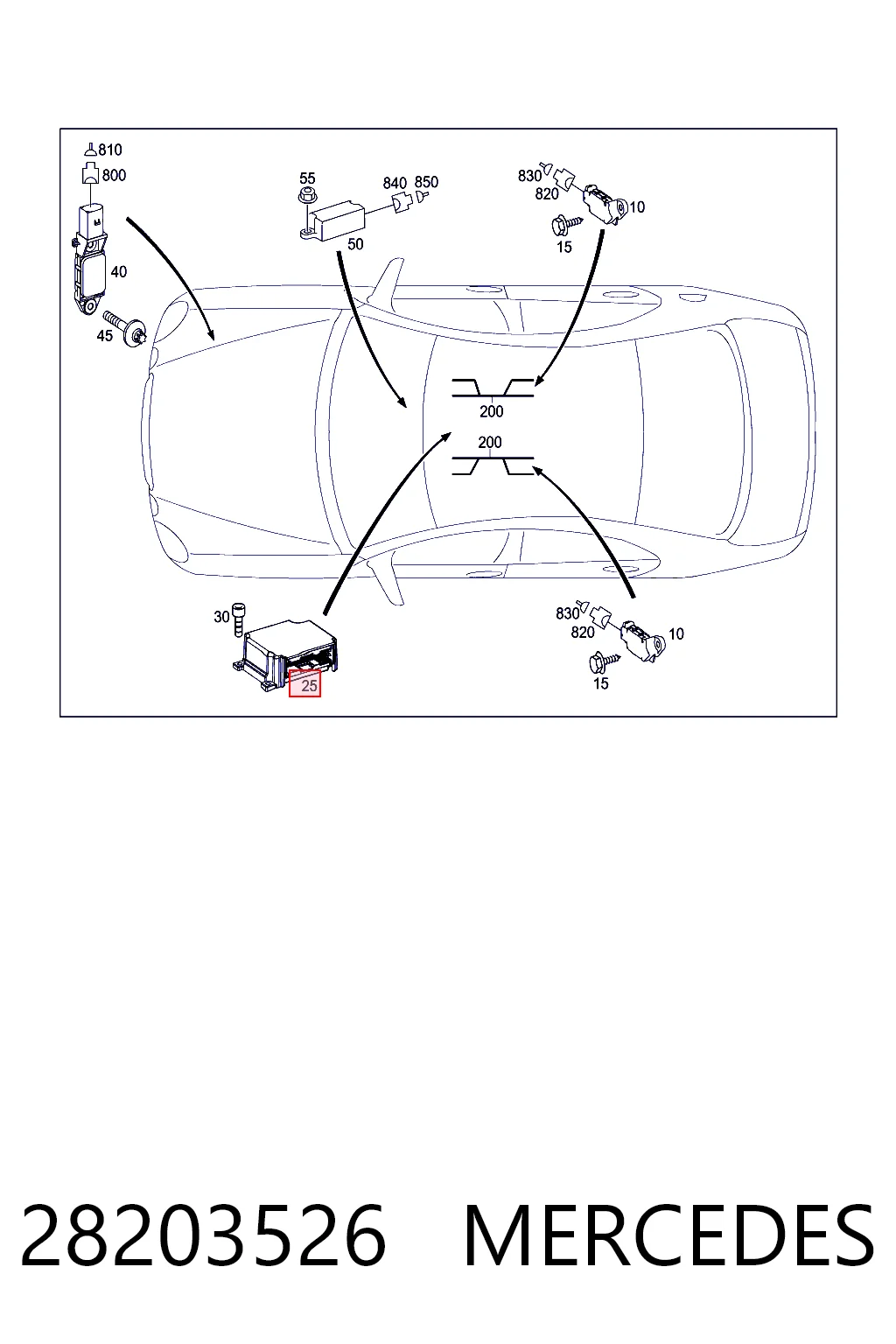 Купить A2118205785 General Motors Модуль-процессор управления подушкой безопасности