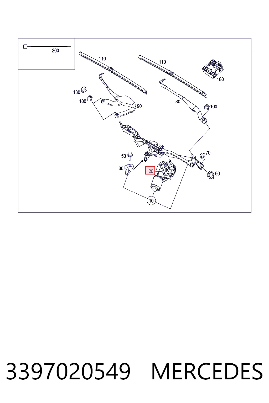 Купить 0390241801 Bosch Мотор стеклоочестителя
