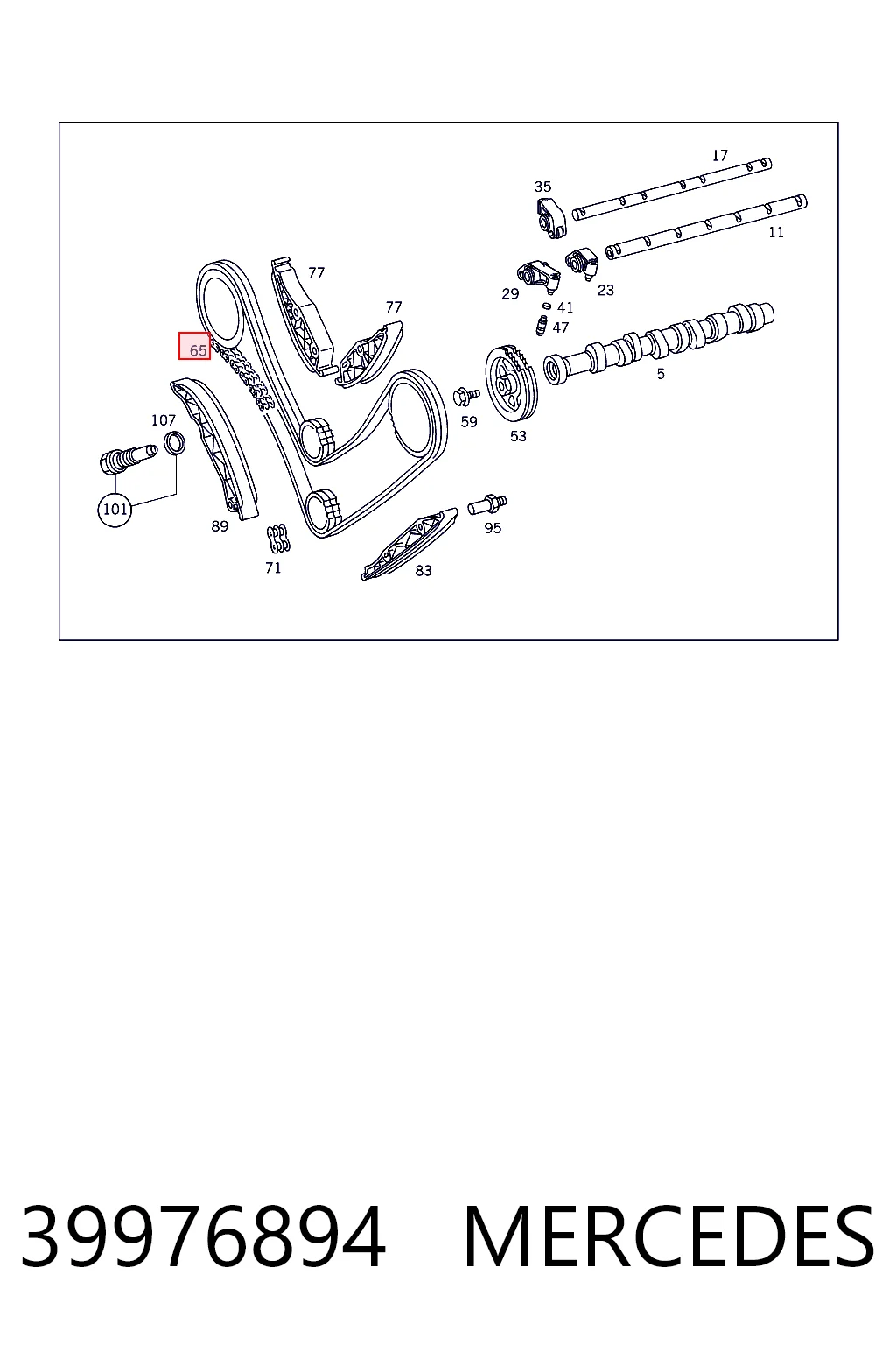 39976894 Mercedes Цепь