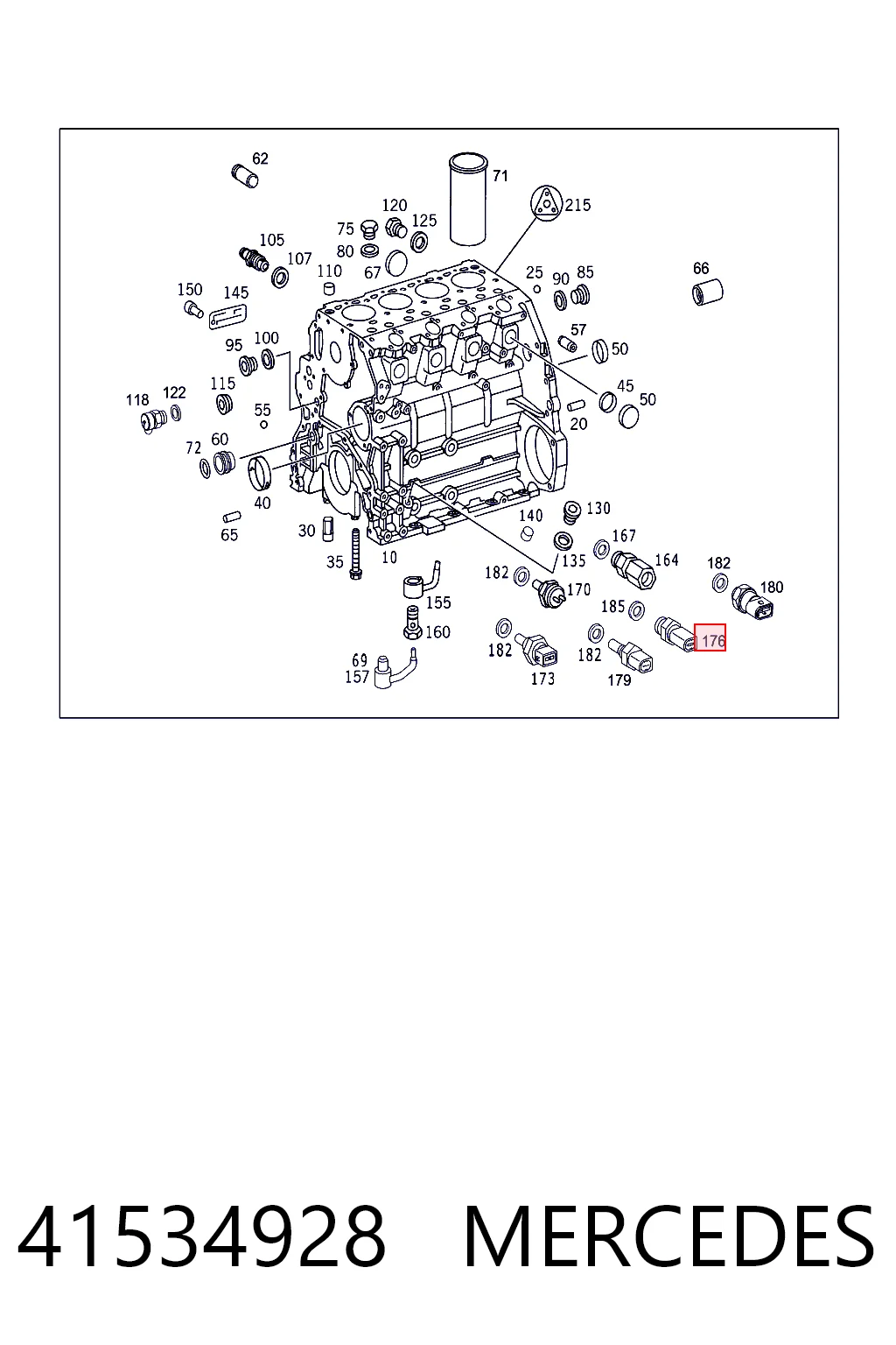 41534928 Mercedes Датчик указателя давления масла