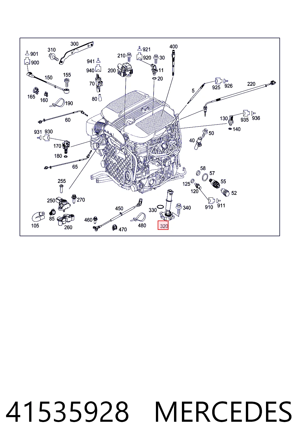 41535928 Mercedes Датчик уровня масла