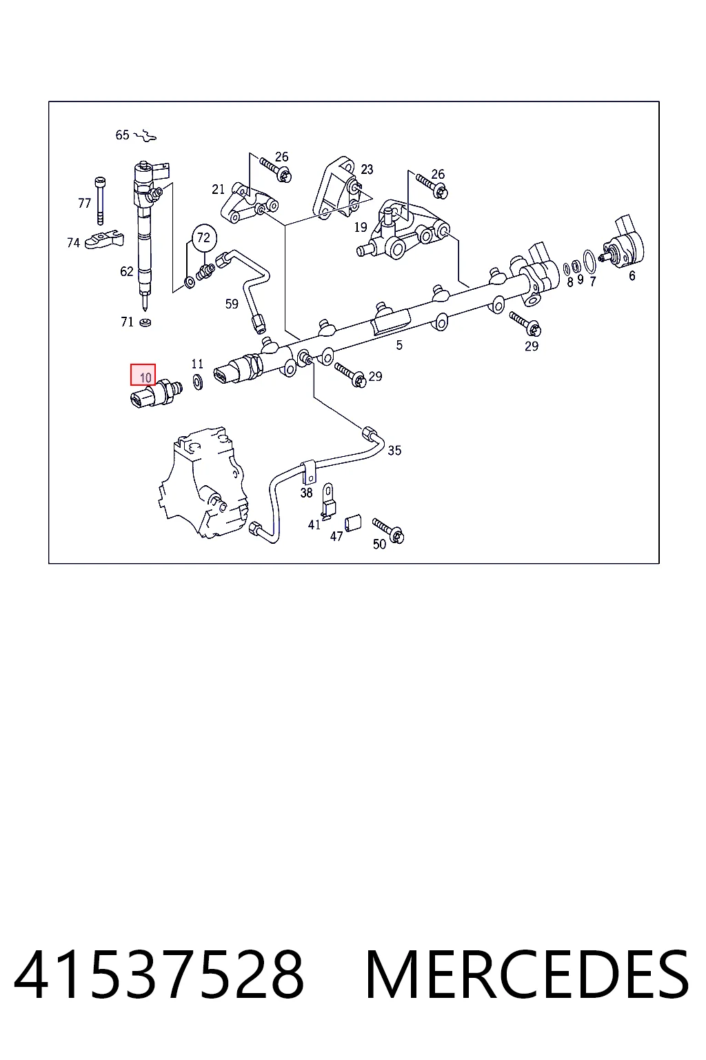 41537528 Mercedes Манометры