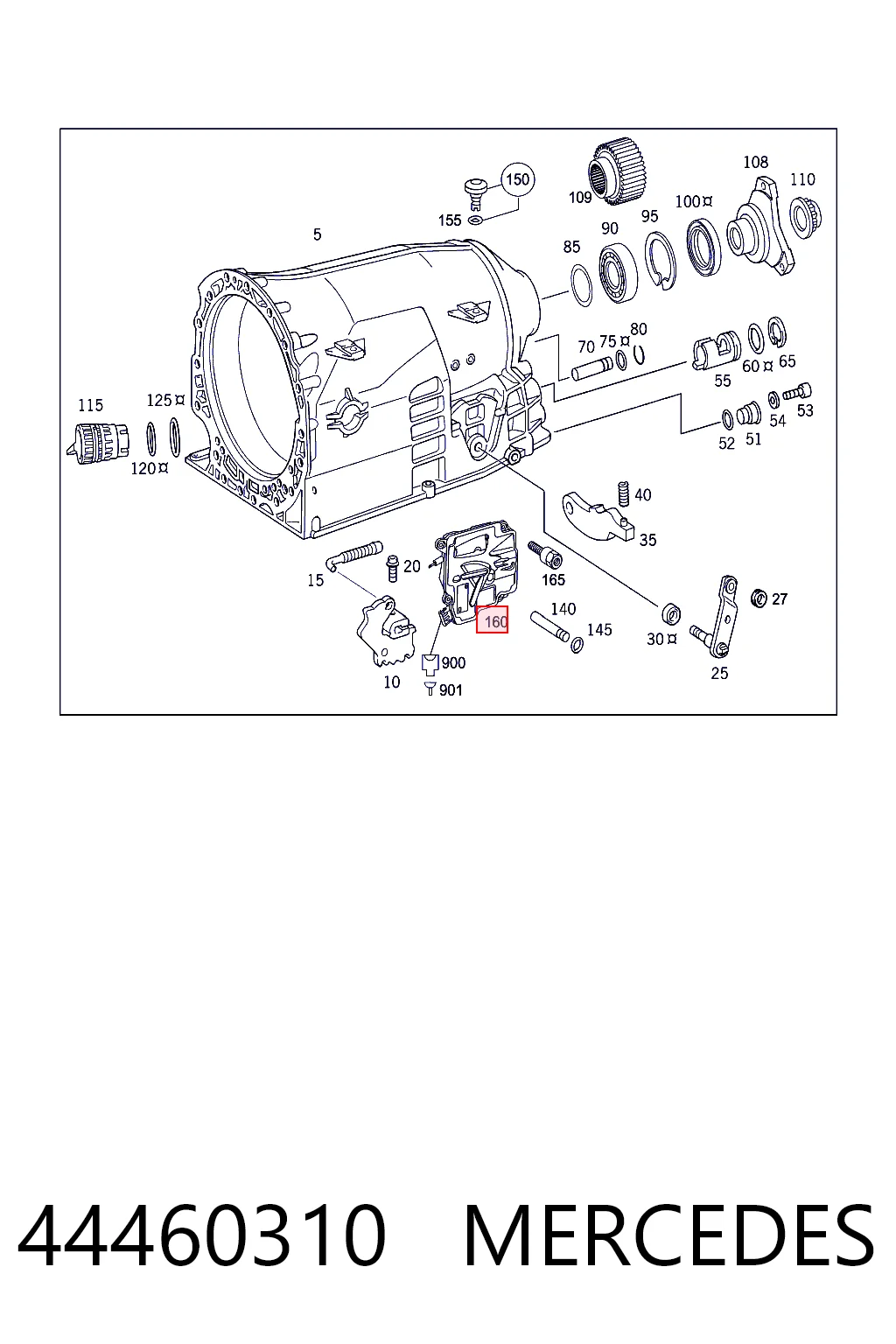 44460310 Mercedes Модуль АКПП электронный