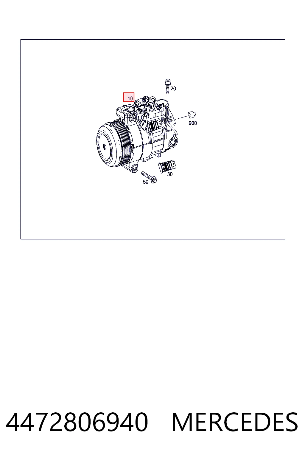 4472806940 Mercedes Компрессор хладагента