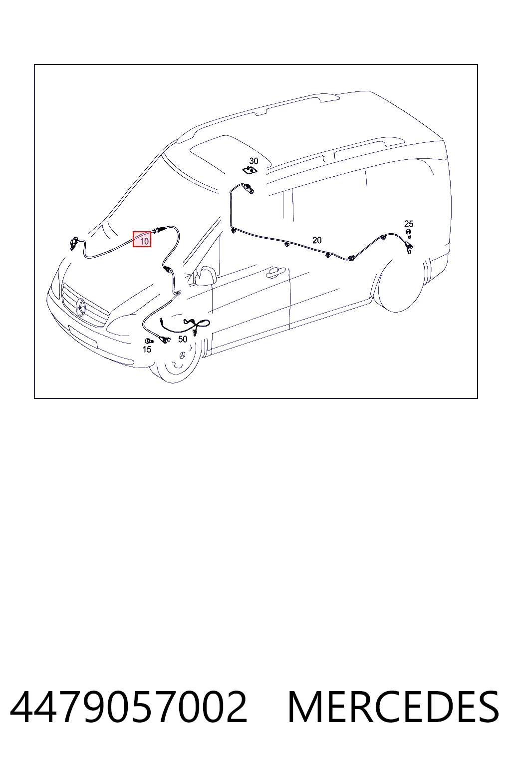 4479057002 Mercedes Датчик ABS передний правый