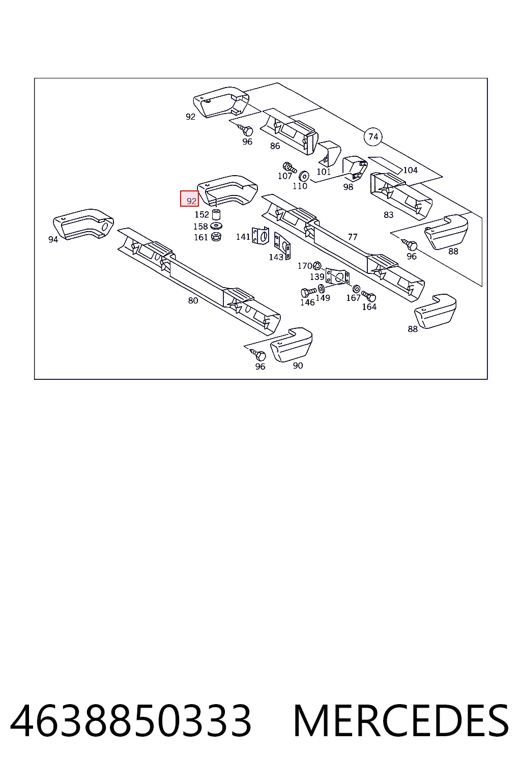 4638850333 Mercedes 
