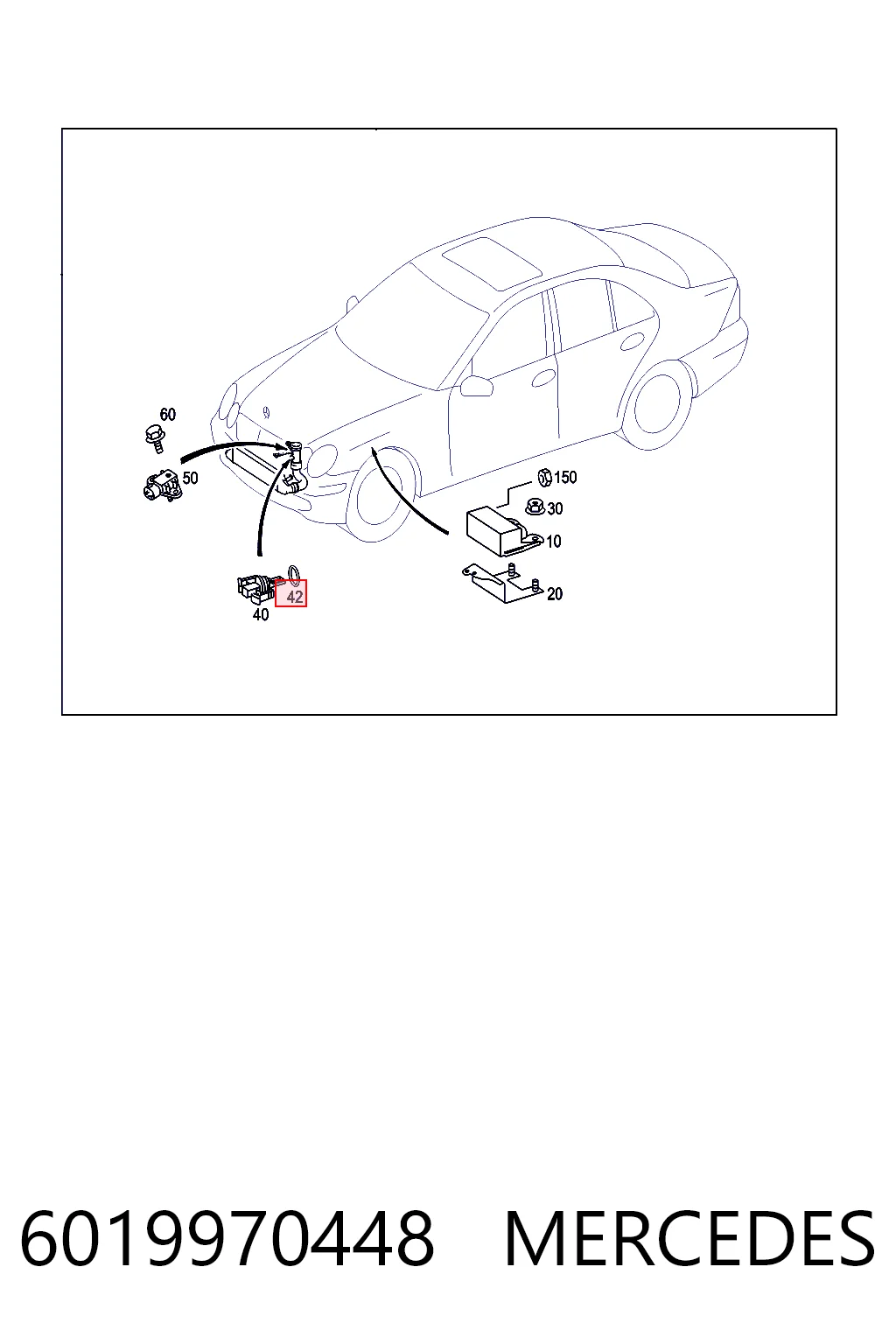 6019970448 Mercedes Прокладка крышки маслозаливной горловины