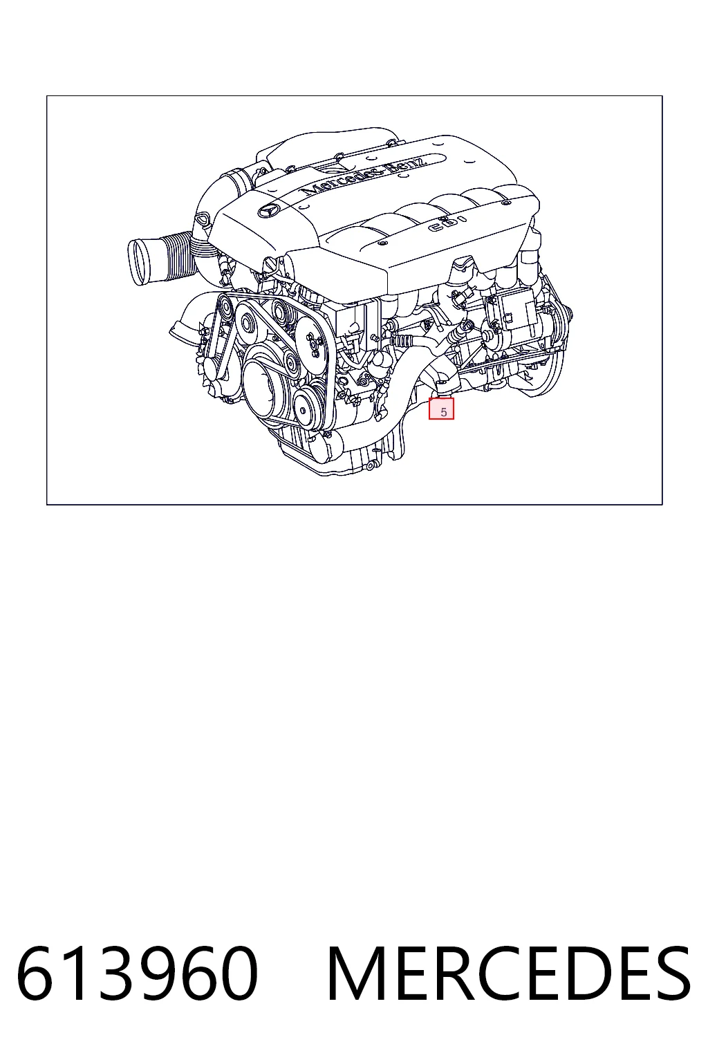 613960 Mercedes Мотор в сборе