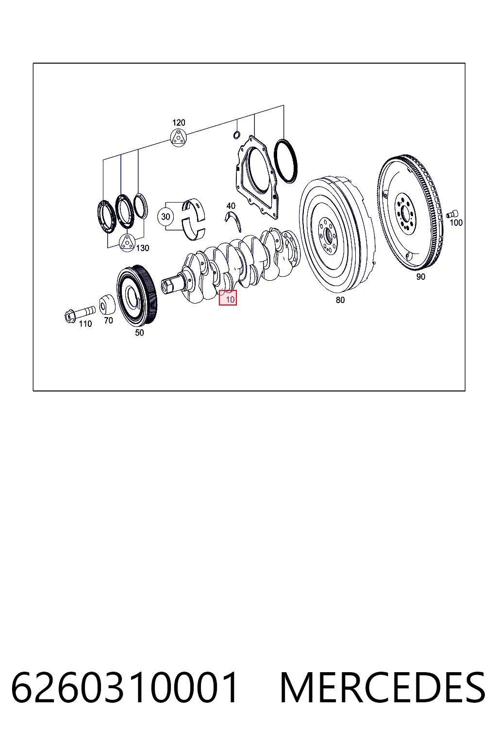 Купить 95517847 Peugeot/Citroen Коленвал