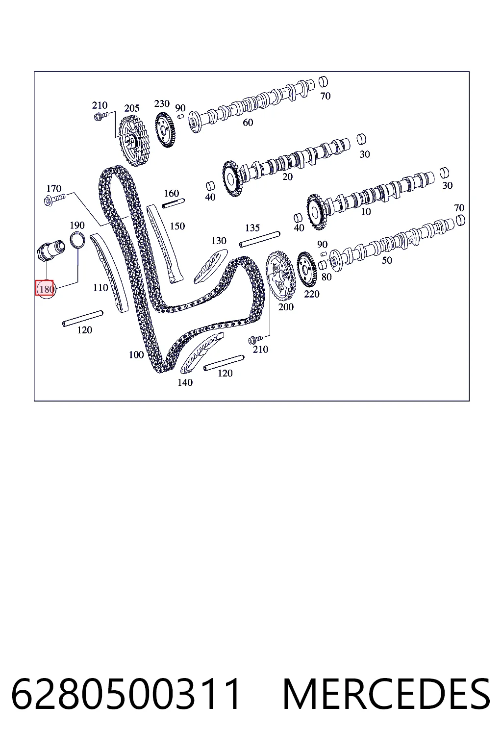 Купить K68017937AA Fiat/Alfa/Lancia Натяжитель цепи ГРМ