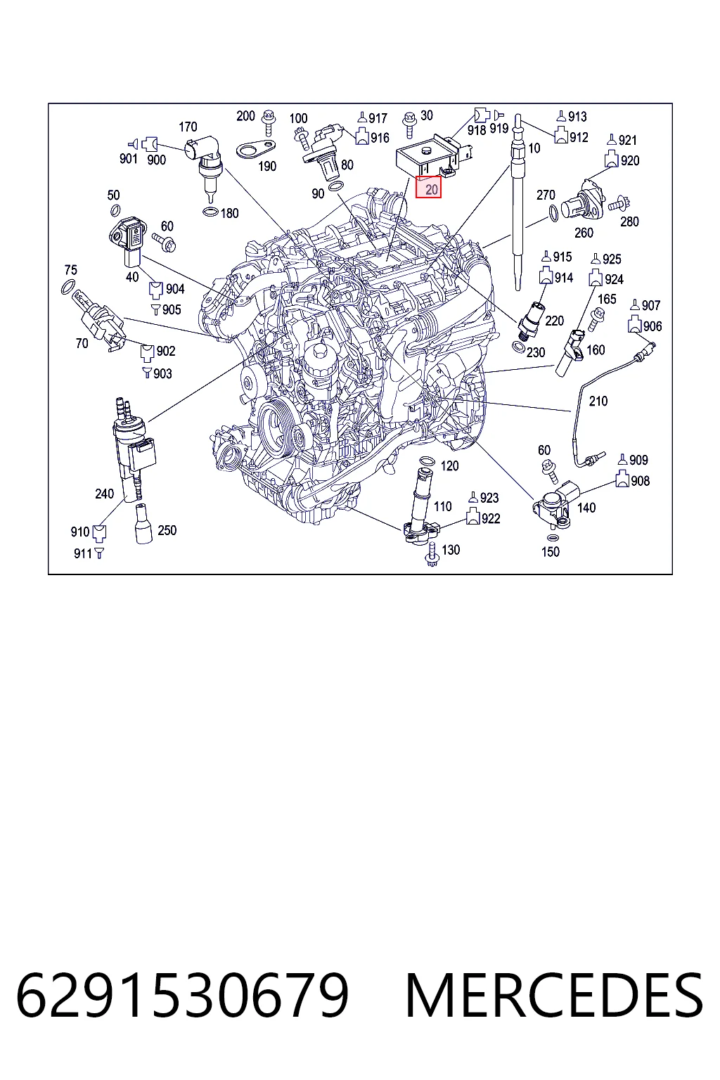 6291530679 Mercedes Реле свечей накала
