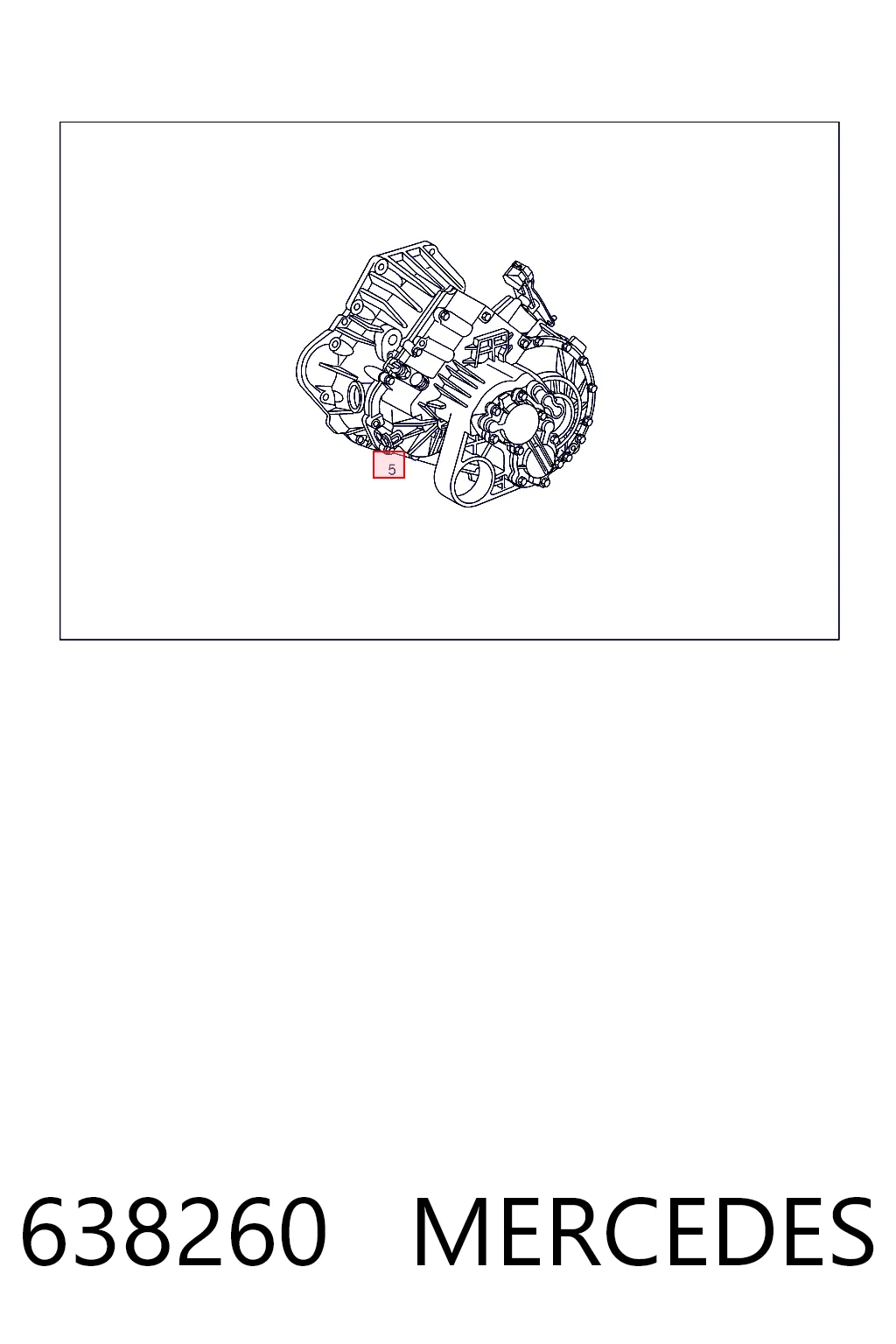 638260 Mercedes КПП в сборе