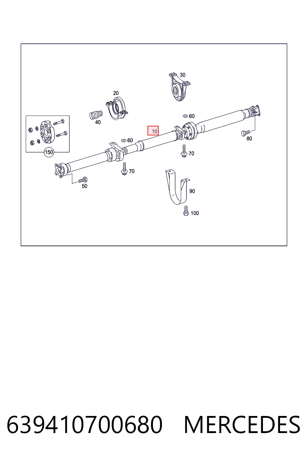 Купить BB3025 Posterparts Кардан задний