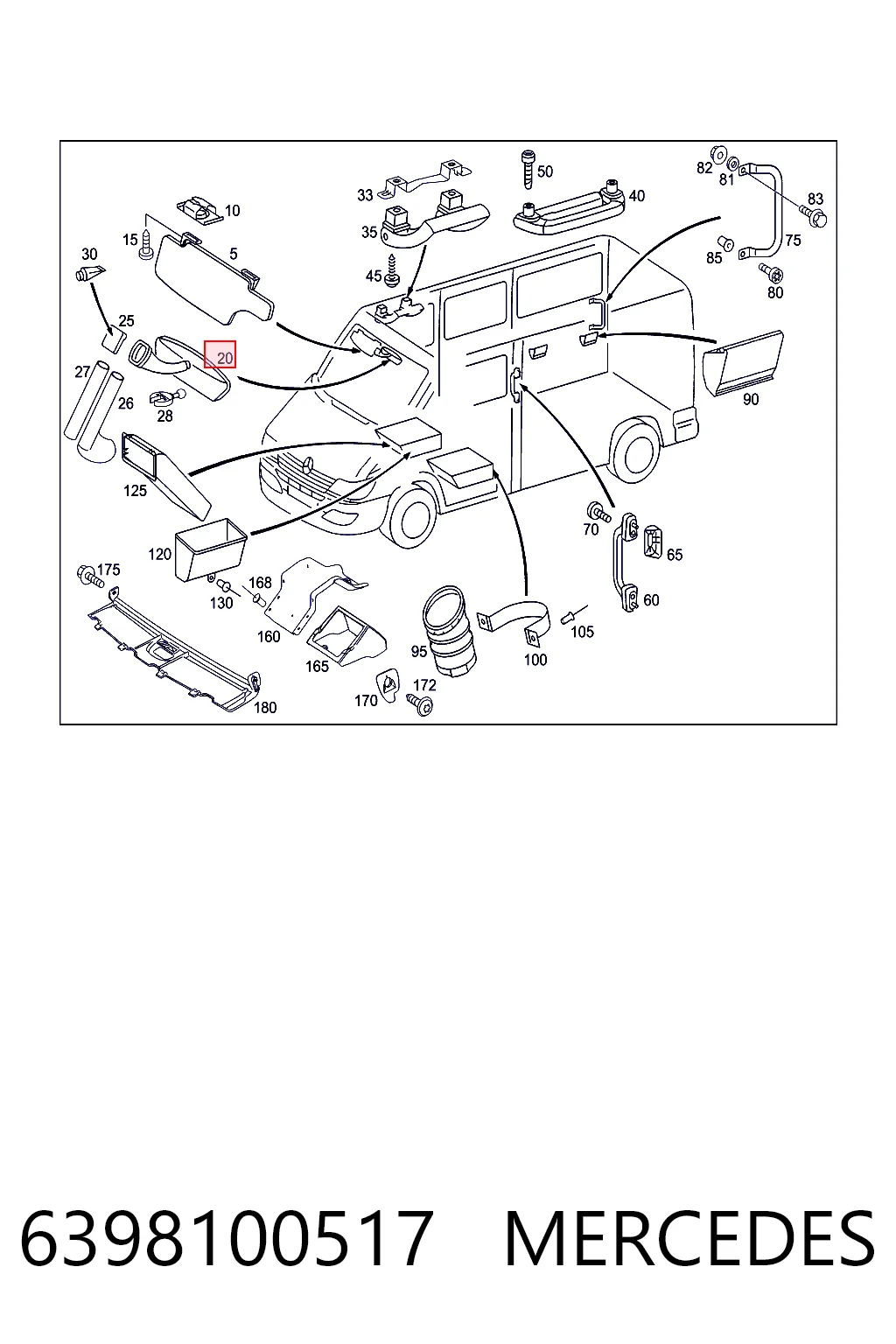 Зеркало салона внутреннее Autotechteile 8199 цена, от 27.56 USD
