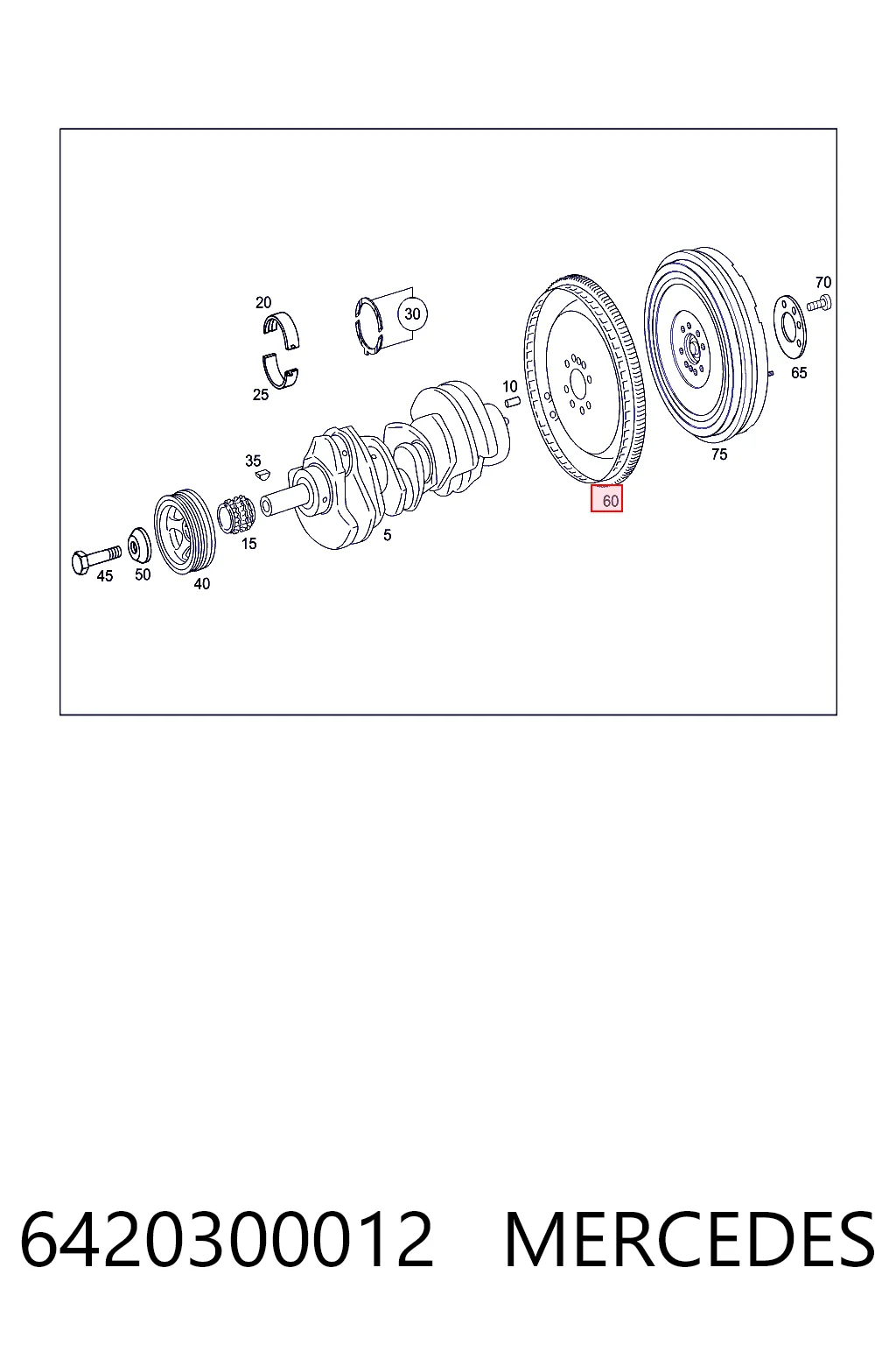 Демпферный маховик на Mercedes ML/GLE  W164