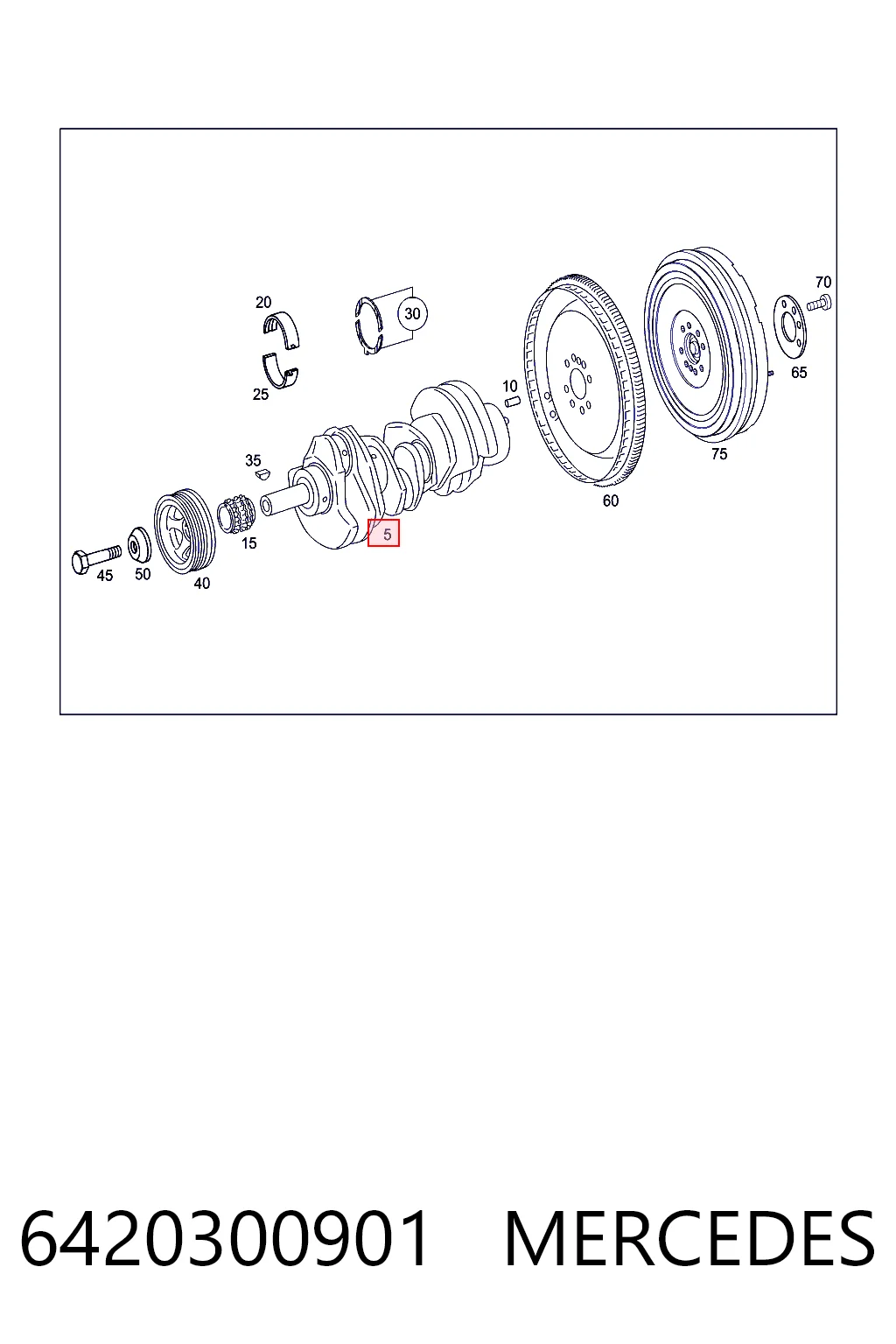 Коленвал K05175344AA Fiat/Alfa/Lancia
