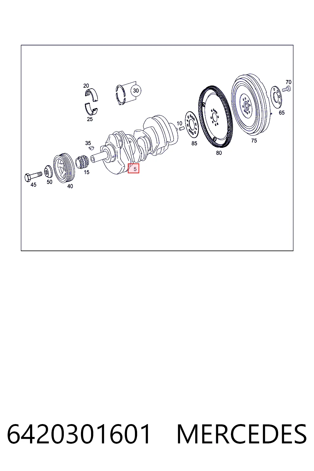 Коленчатый вал Fiat/Alfa/Lancia K05175344AA