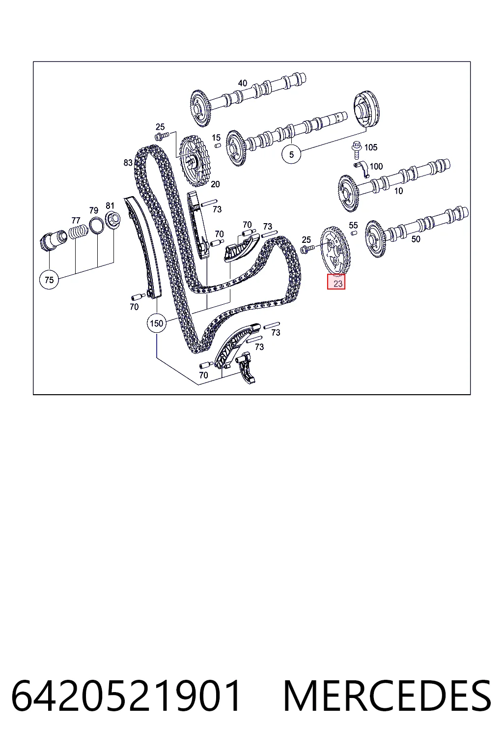 6420521901 Mercedes Регулятор фаз газораспределения