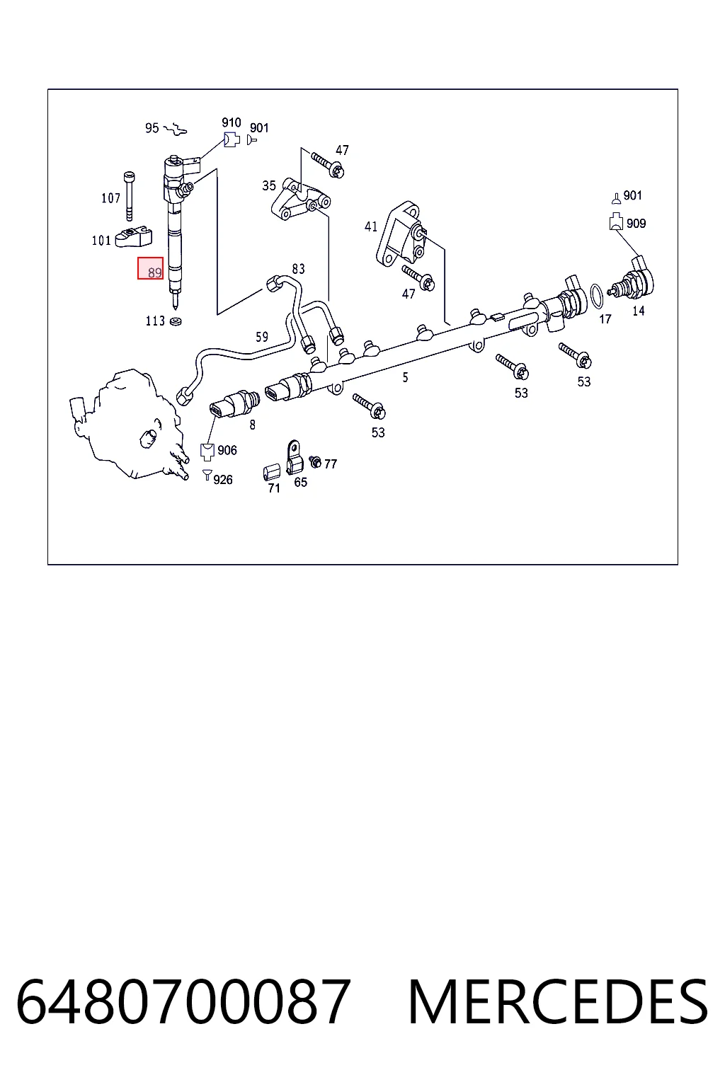6480700087 Mercedes Топливные форсунки