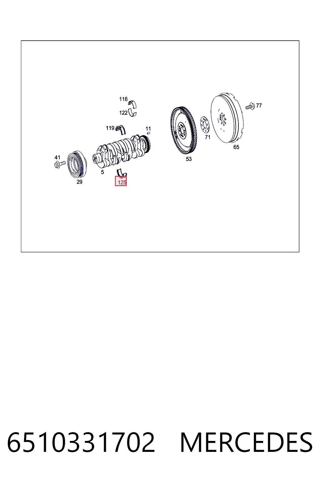Вкладыши коленвала коренные, комплект, стандарт (STD) H13645STD Glyco