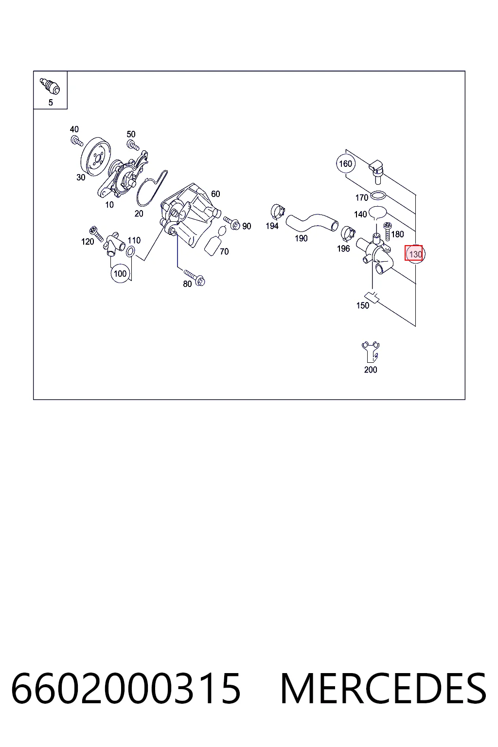 6602000315 Mercedes Авто термостат