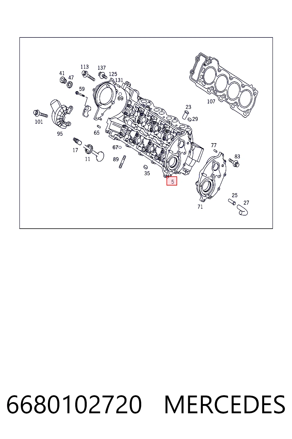 Головка блока цилиндров на Mercedes A  W168