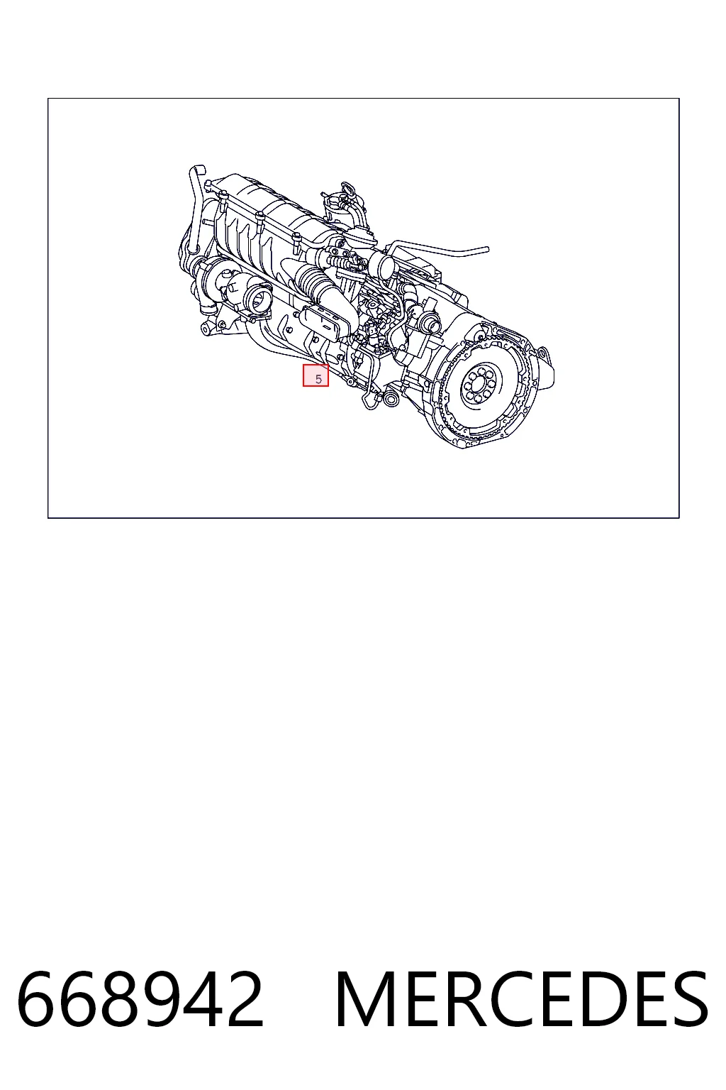 668942 Mercedes Мотор в сборе