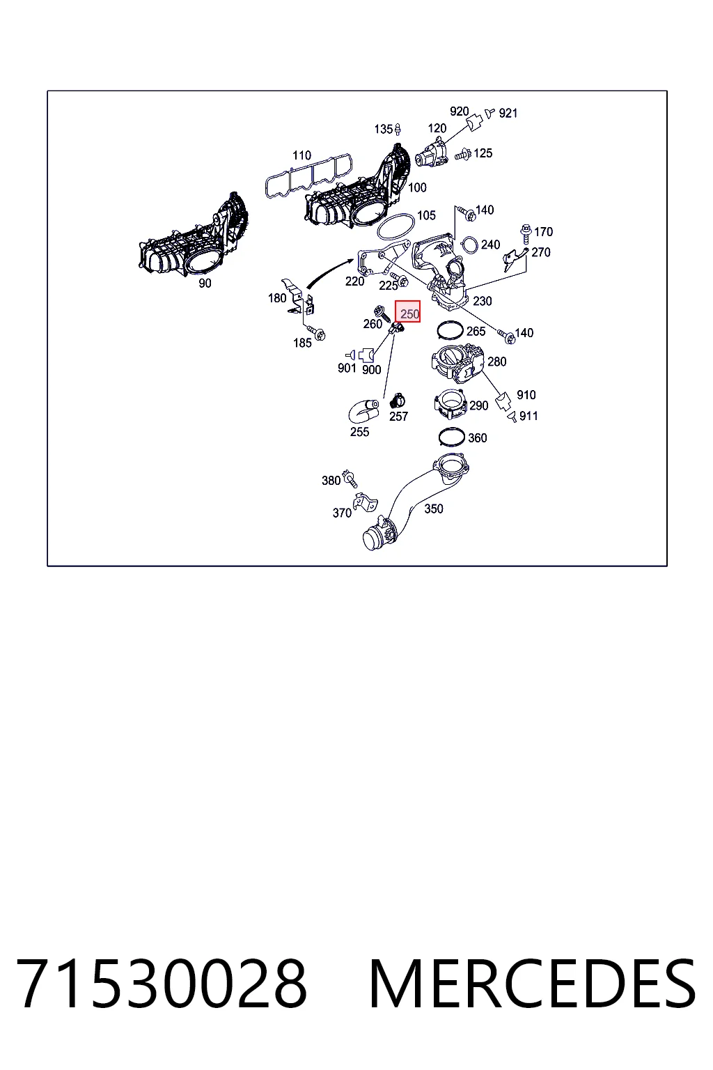 71530028 Mercedes Датчик давления воздуха