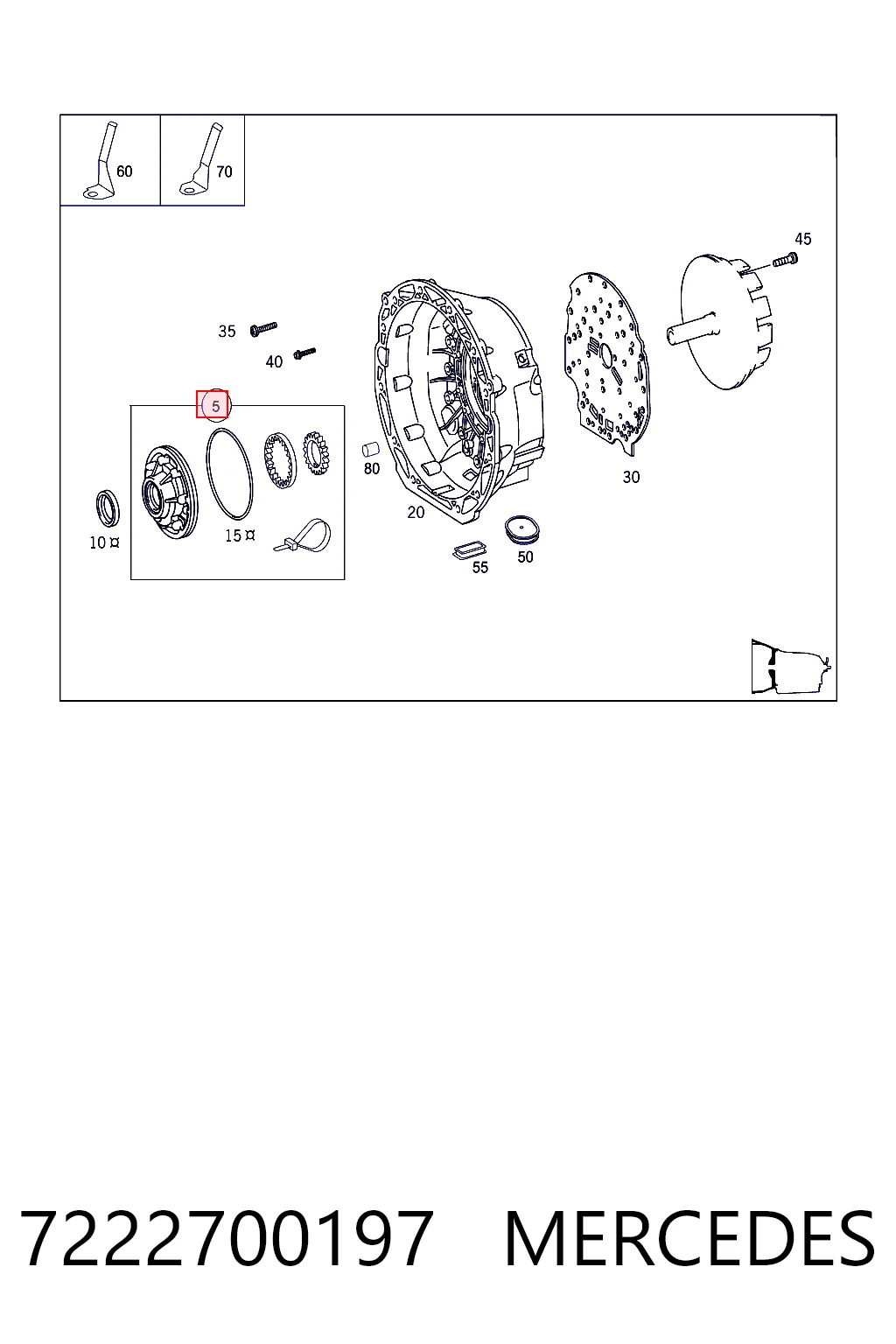 7222700197 Mercedes Насос масляный АКПП