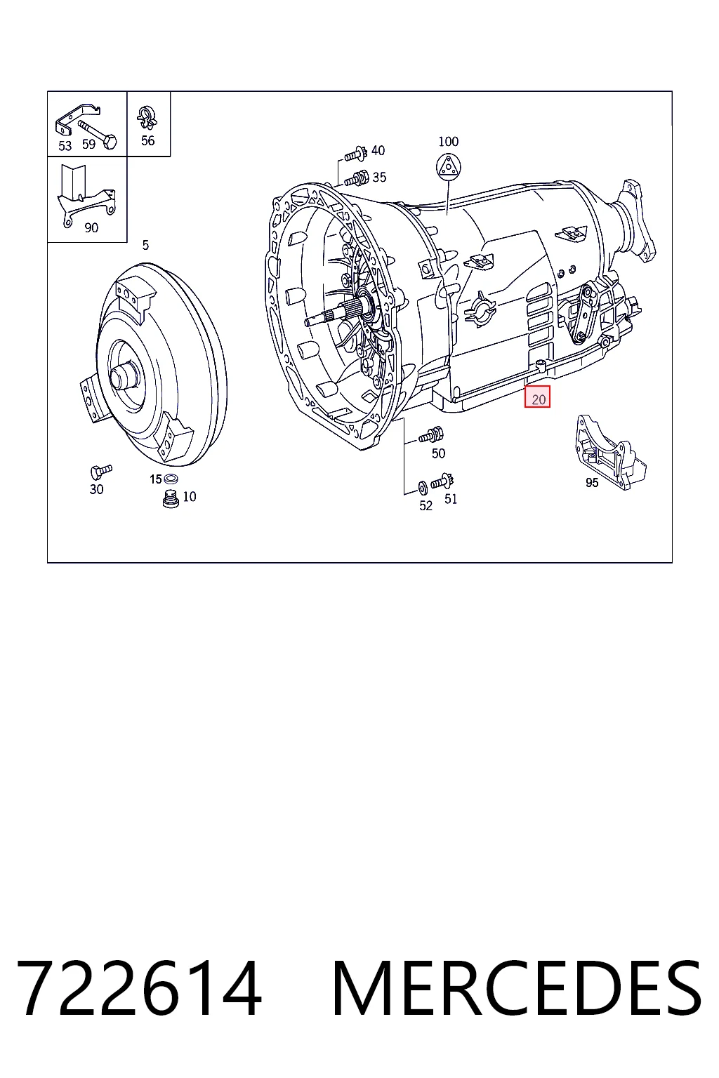 722614 Mercedes Автоматическая коробка передач