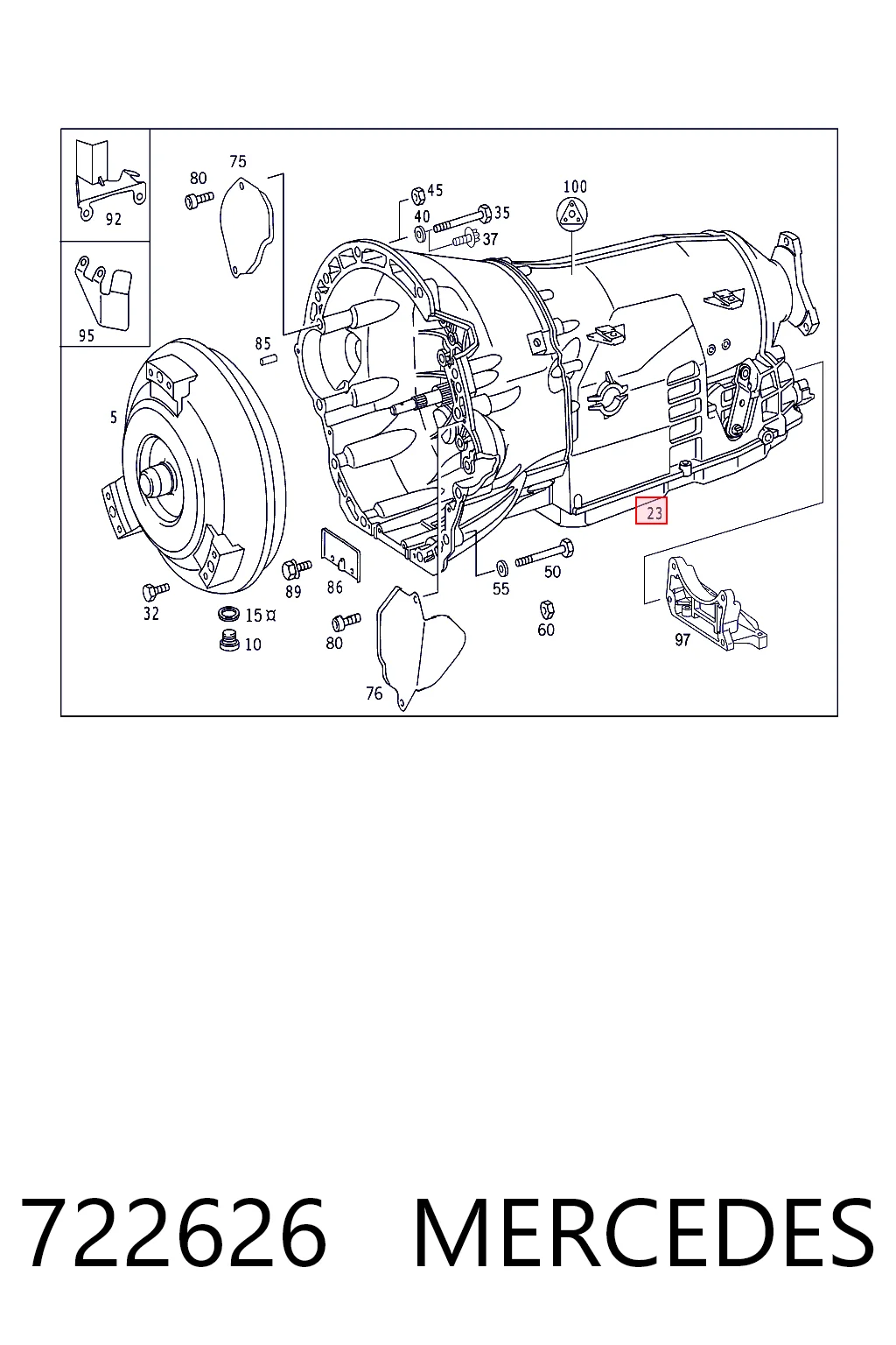 722626 Mercedes Автоматическая коробка передач