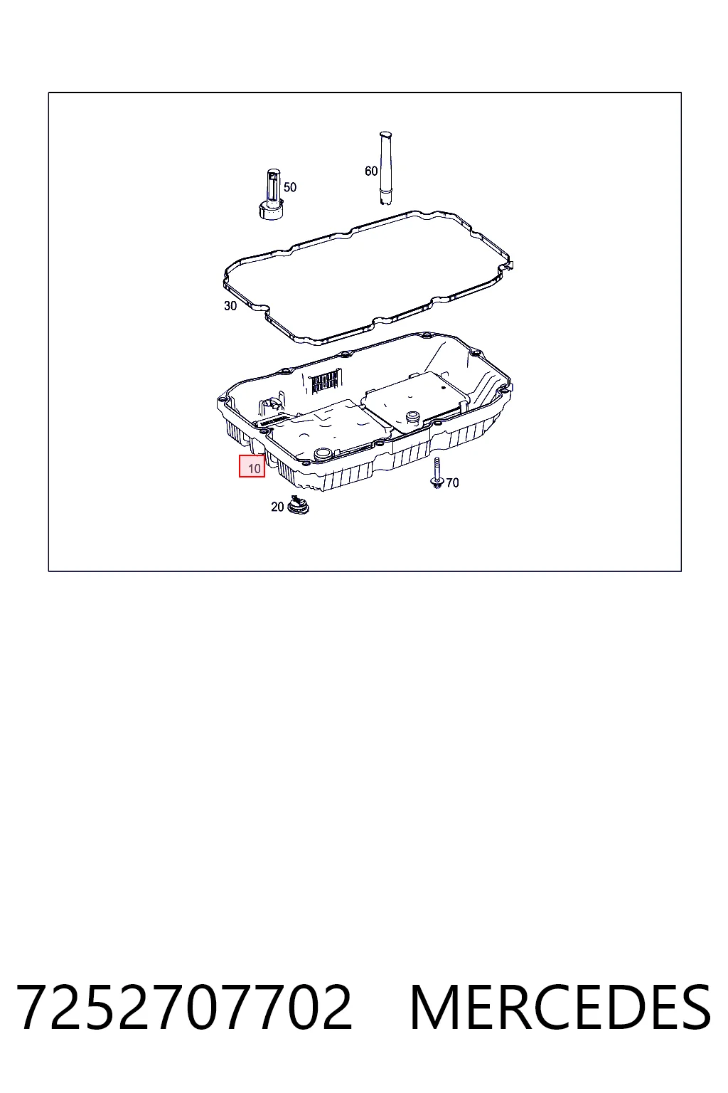 7252707702 Mercedes Поддон АКПП