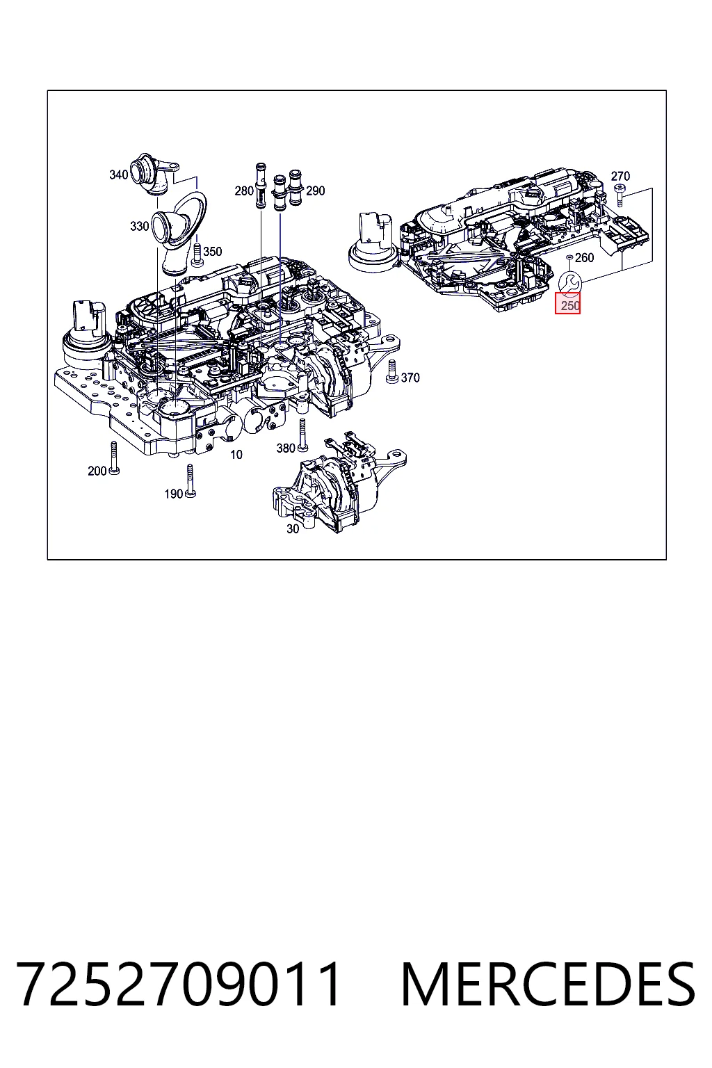  Mercedes 725270901188 цена, от 321.81 USD