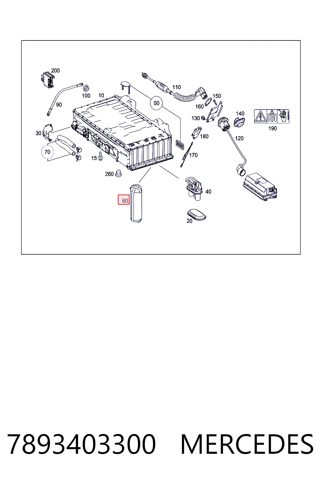 7893403300 Mercedes Фильтр осушителя воздуха (влагомаслоотделителя) (TRUCK)