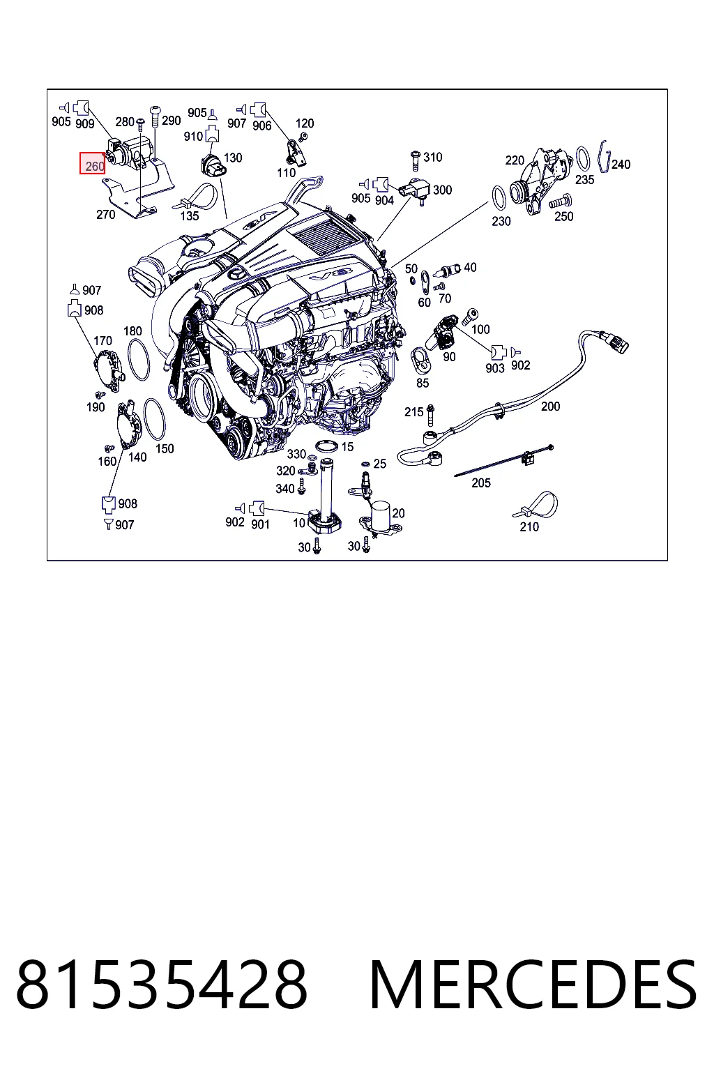 81535428 Mercedes Клапан соленоид регулирования заслонки EGR