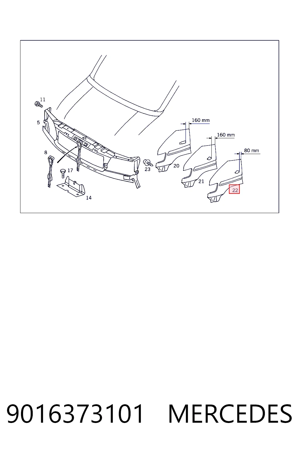 Боковая часть передняя правая Polcar 506202Q цена, от 35.44 USD
