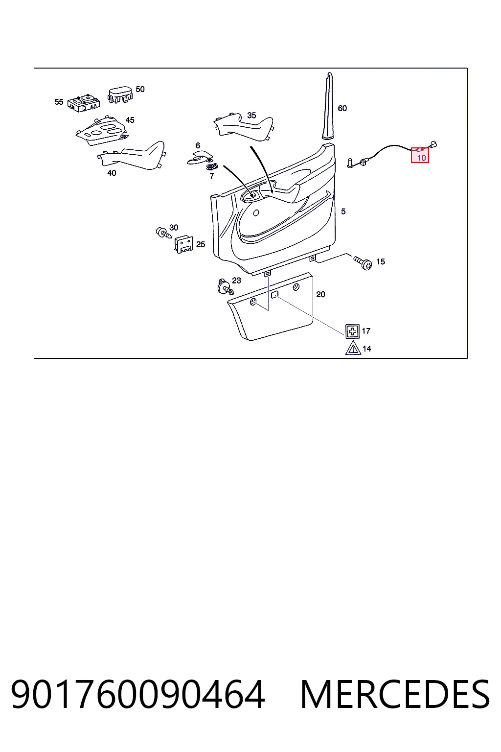 Трос замка двери передней правой AND 3M837001 цена, от 5.54 USD