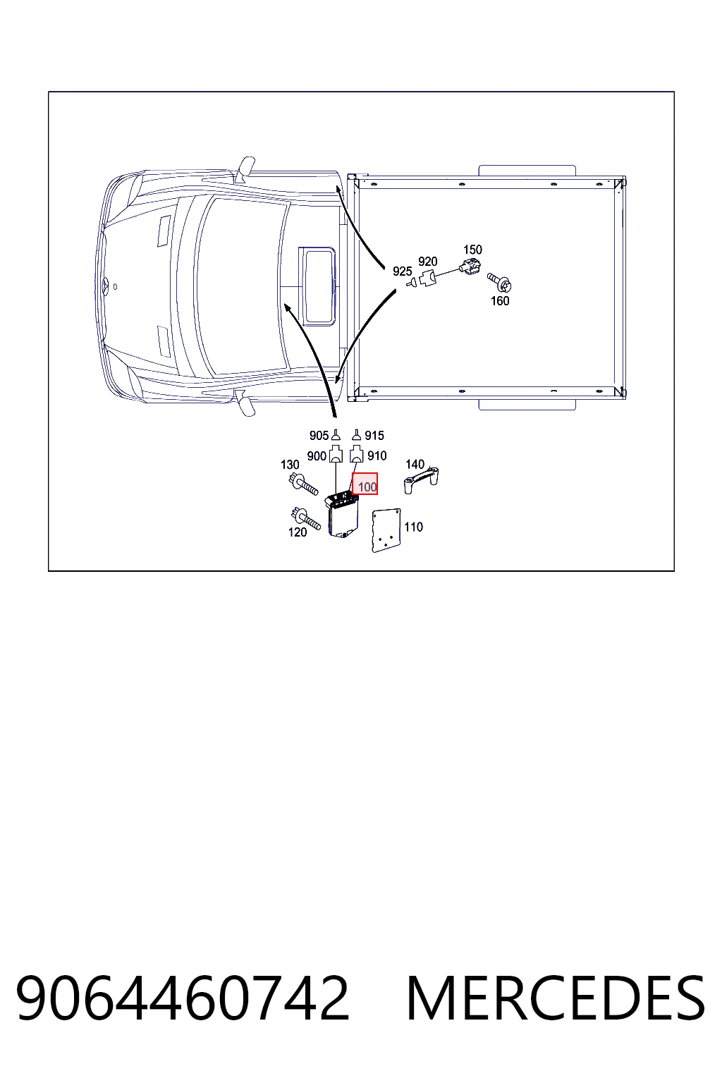 Модуль-процессор управления подушки безопасности Mercedes A0285010054