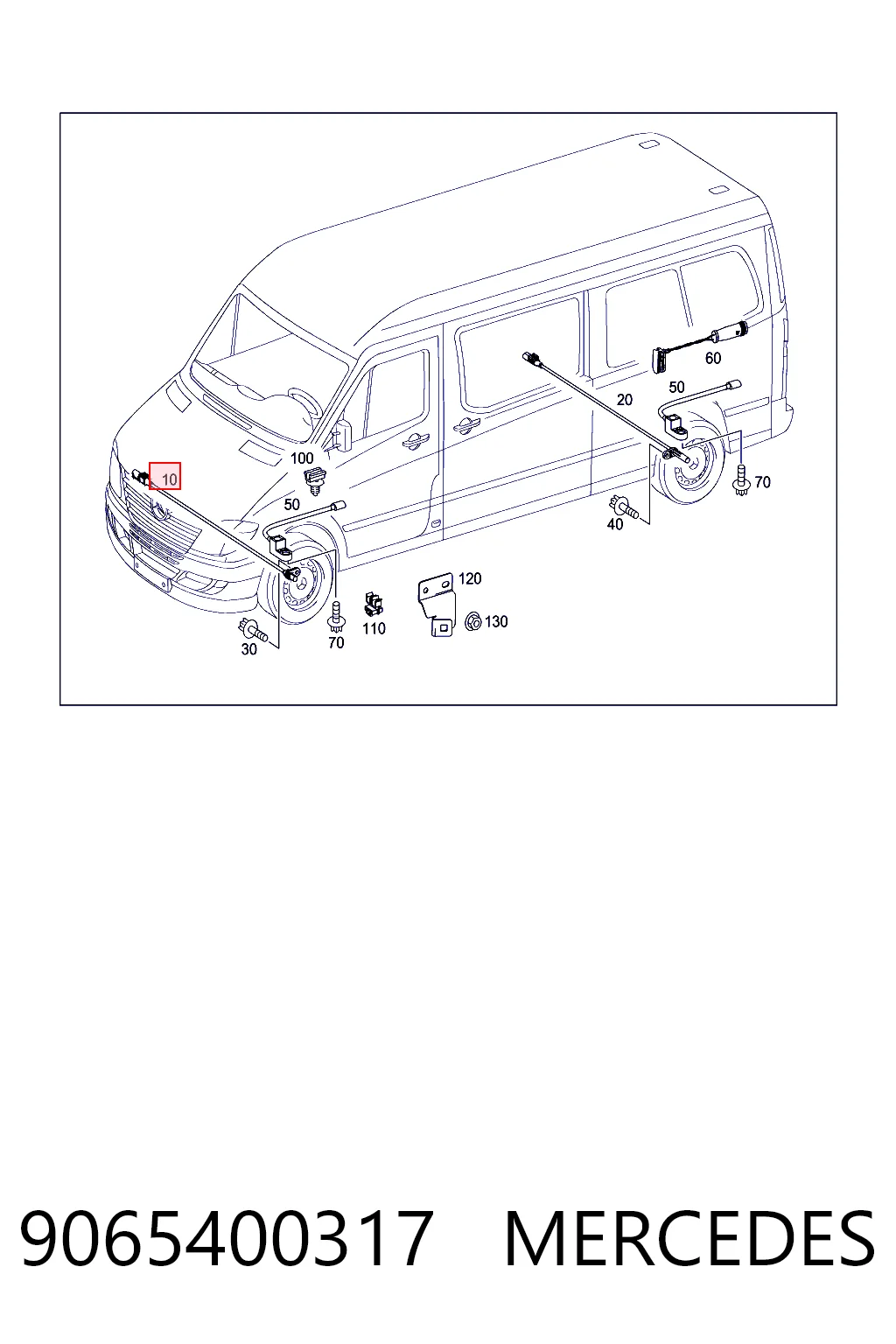 9065400317 Mercedes Датчик АБС