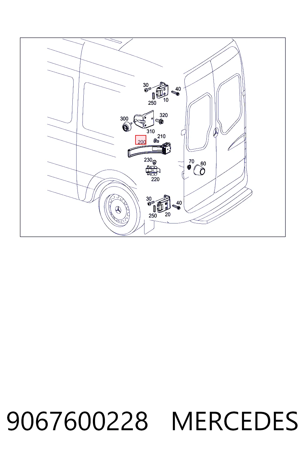9067600228 Mercedes Ограничитель подъема платформы