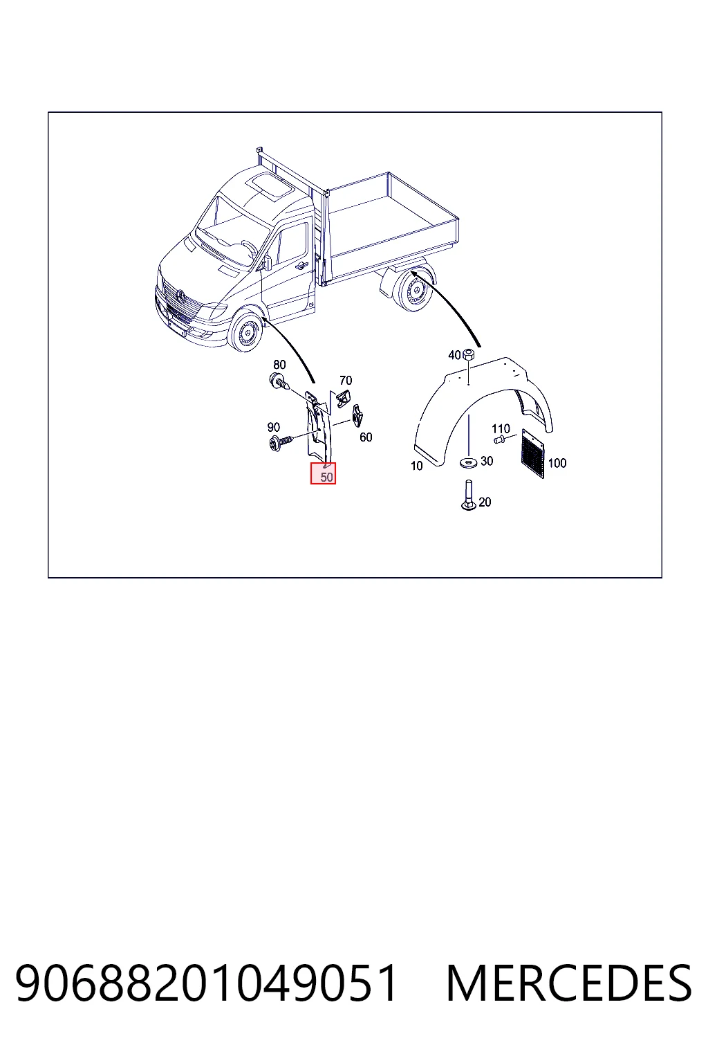 Брызговик передний правый BSG 60920015 цена, от 9.87 USD